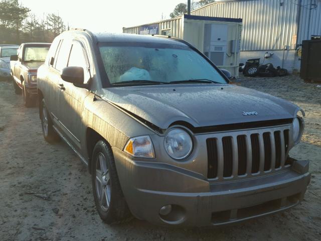 1J8FT47058D558146 - 2008 JEEP COMPASS SP TAN photo 1