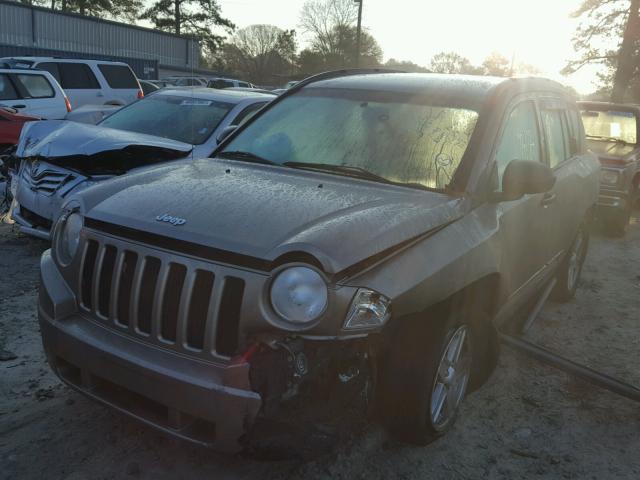 1J8FT47058D558146 - 2008 JEEP COMPASS SP TAN photo 2