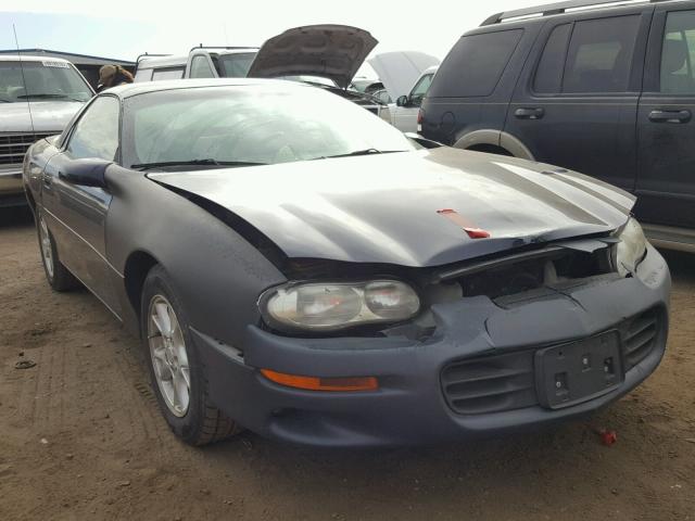 2G1FP22K522123058 - 2002 CHEVROLET CAMARO BLUE photo 1