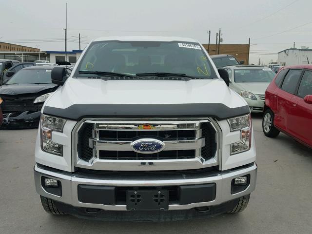 1FTEW1EP4GKF17512 - 2016 FORD F150 SUPER WHITE photo 9