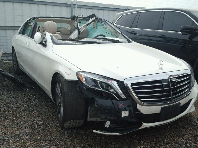 WDDUG8CB1FA107043 - 2015 MERCEDES-BENZ S 550 WHITE photo 1