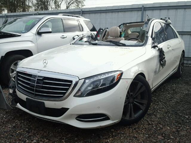 WDDUG8CB1FA107043 - 2015 MERCEDES-BENZ S 550 WHITE photo 2