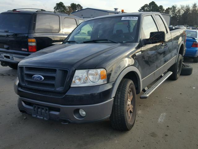 1FTPX14V86NB29962 - 2006 FORD F150 BLACK photo 2