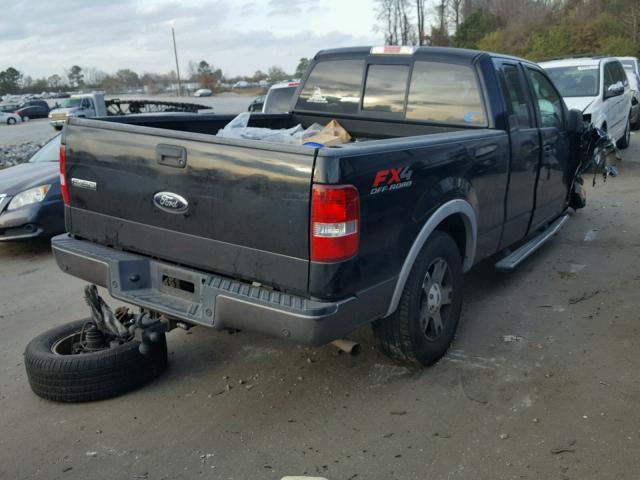 1FTPX14V86NB29962 - 2006 FORD F150 BLACK photo 4