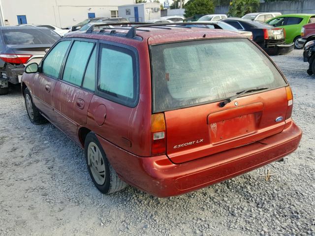 3FALP15PXVR131244 - 1997 FORD ESCORT LX RED photo 3