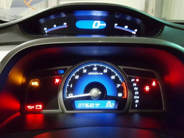 2HGFG1B0XAH007531 - 2010 HONDA CIVIC EXL BLUE photo 8