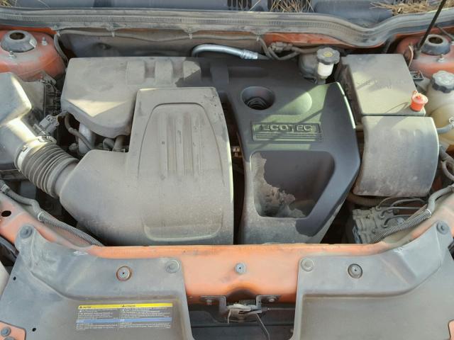 1G1AL12F857591401 - 2005 CHEVROLET COBALT LS ORANGE photo 7