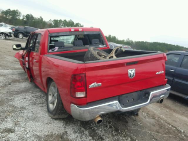 1D7RV1CT7AS125335 - 2010 DODGE RAM 1500 RED photo 3