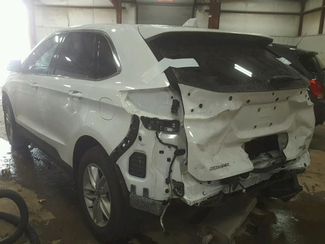 2FMPK4J80HBB03316 - 2017 FORD EDGE SEL WHITE photo 3