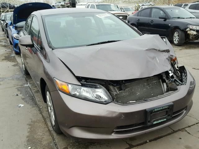 2HGFB2F5XCH579826 - 2012 HONDA CIVIC LX BROWN photo 1