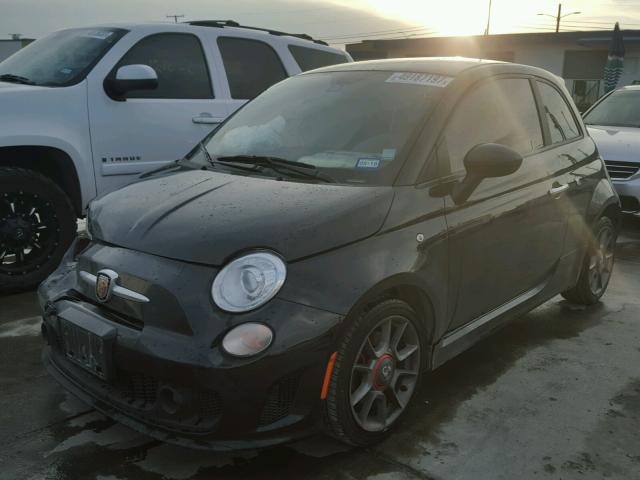 3C3CFFFH2CT380935 - 2012 FIAT 500 ABARTH BLACK photo 2