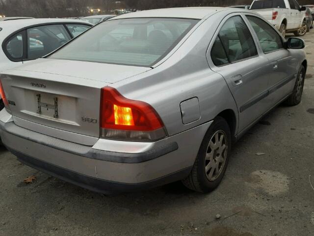 YV1RS61R112061441 - 2001 VOLVO S60 SILVER photo 4