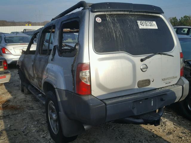 5N1MD28Y92C547339 - 2002 NISSAN XTERRA SE SILVER photo 3