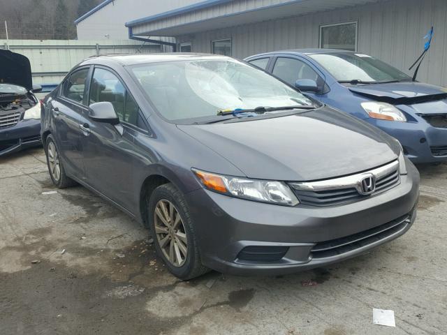 2HGFB2F8XCH573065 - 2012 HONDA CIVIC EX GRAY photo 1