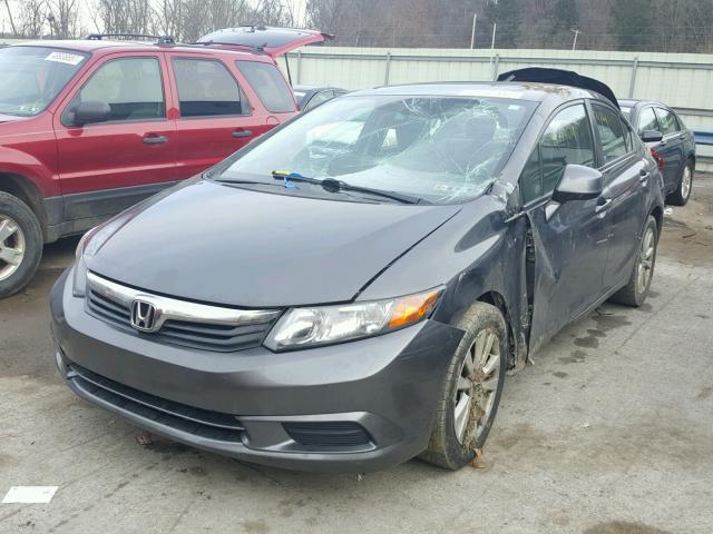2HGFB2F8XCH573065 - 2012 HONDA CIVIC EX GRAY photo 2