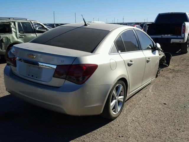 1G1PE5SB8D7125524 - 2013 CHEVROLET CRUZE LT BEIGE photo 4