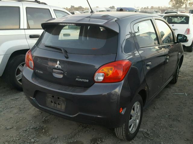 ML32A4HJ2FH003523 - 2015 MITSUBISHI MIRAGE ES GRAY photo 4