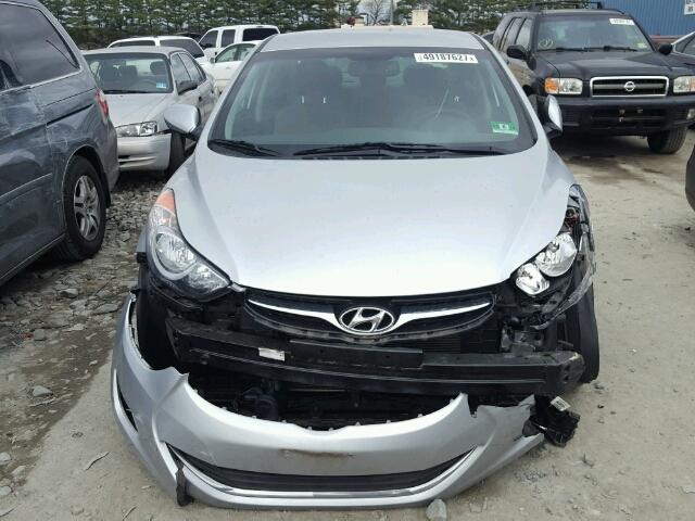 5NPDH4AE0DH206830 - 2013 HYUNDAI ELANTRA GL SILVER photo 9