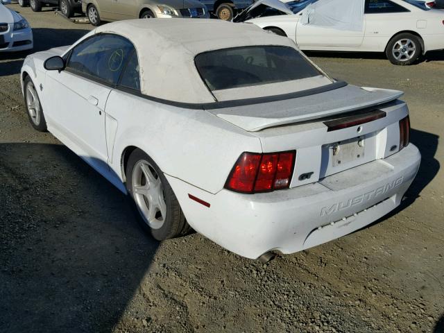 1FAFP45X0XF104892 - 1999 FORD MUSTANG GT WHITE photo 3