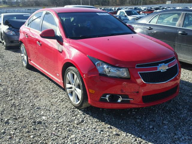 1G1PG5SB2E7310180 - 2014 CHEVROLET CRUZE LTZ RED photo 1