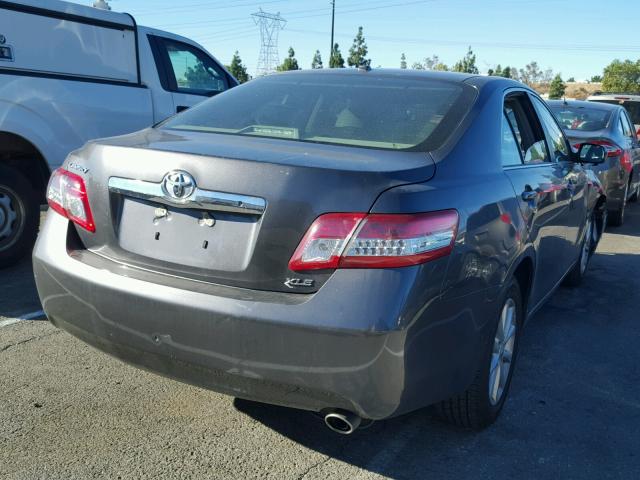 4T4BF3EK0BR189605 - 2011 TOYOTA CAMRY BASE CHARCOAL photo 4