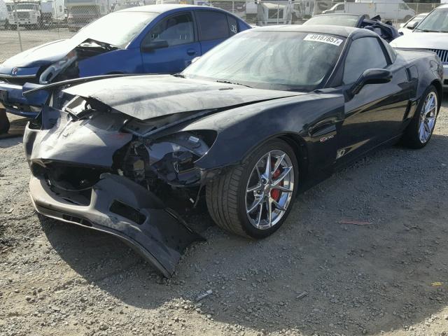 1G1YK2DE3A5100735 - 2010 CHEVROLET CORVETTE Z BLACK photo 2