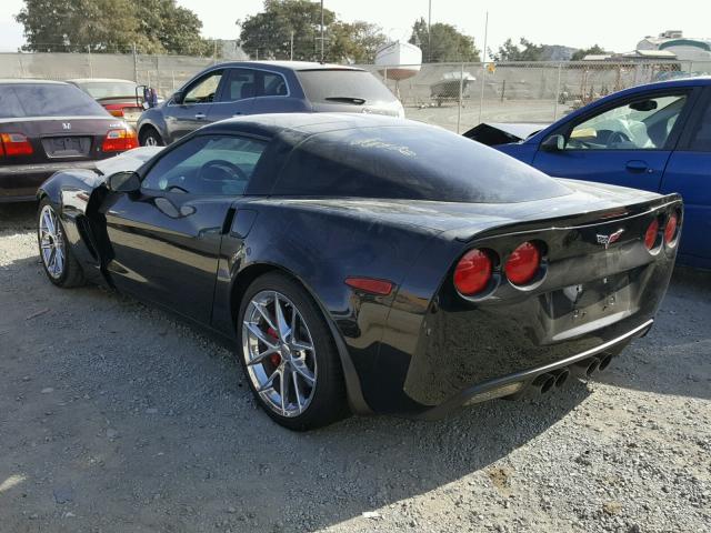 1G1YK2DE3A5100735 - 2010 CHEVROLET CORVETTE Z BLACK photo 3