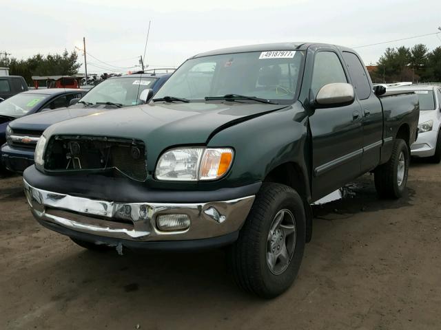 5TBBT4414YS103689 - 2000 TOYOTA TUNDRA ACC GREEN photo 2