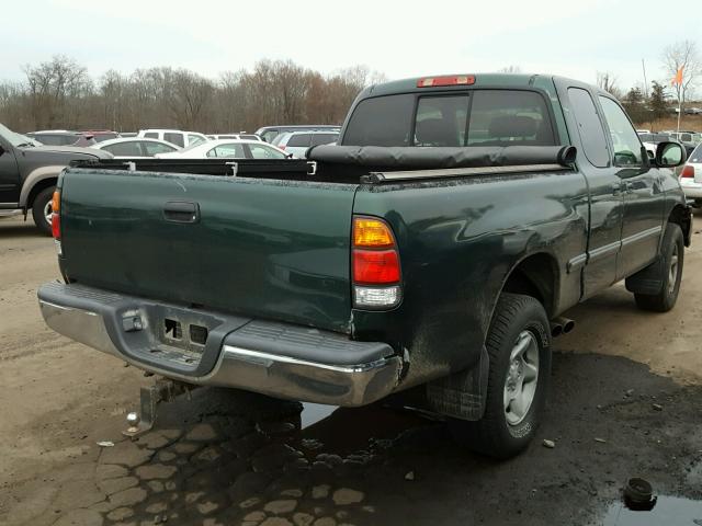 5TBBT4414YS103689 - 2000 TOYOTA TUNDRA ACC GREEN photo 4