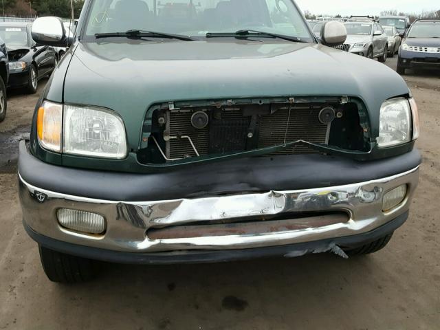 5TBBT4414YS103689 - 2000 TOYOTA TUNDRA ACC GREEN photo 9