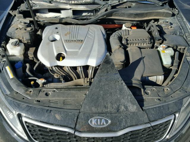 KNAGM4ADXC5014102 - 2012 KIA OPTIMA HYB BLACK photo 7