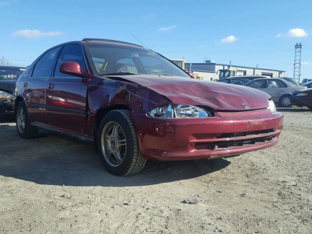 JHMEH9693SS023044 - 1995 HONDA CIVIC EX RED photo 1