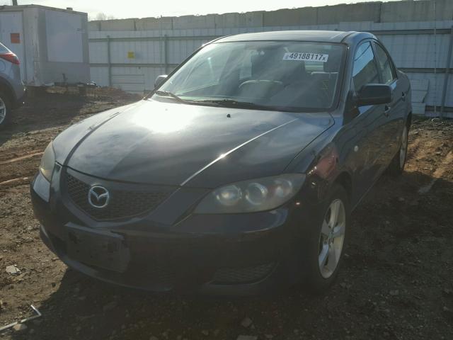 JM1BK32F551339487 - 2005 MAZDA 3 I BLACK photo 2