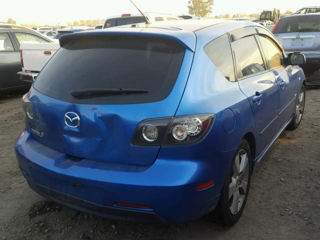 JM1BK344361525493 - 2006 MAZDA 3 HATCHBAC BLUE photo 4