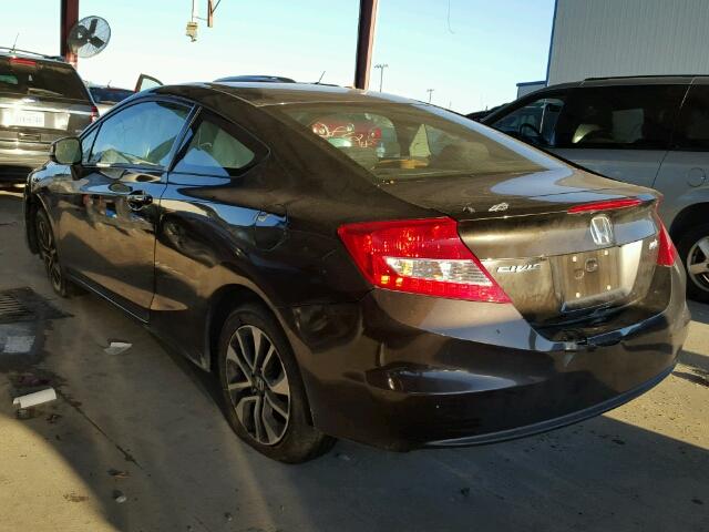 2HGFG3B83DH505270 - 2013 HONDA CIVIC EX შავი ფოტო 3