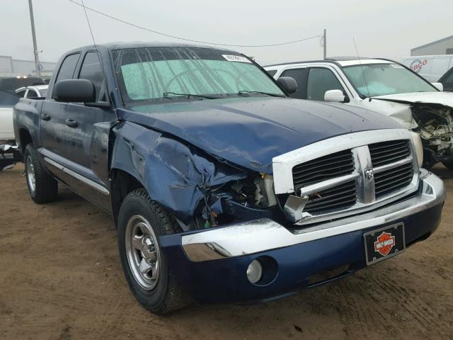 1D7HW58N26S645461 - 2006 DODGE DAKOTA QUA BLUE photo 1