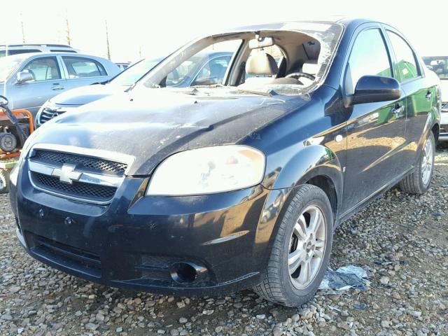 KL1TD56628B200525 - 2008 CHEVROLET AVEO BASE BLACK photo 2