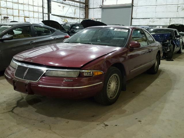 1LNLM91V2RY669817 - 1994 LINCOLN MARK VIII MAROON photo 2