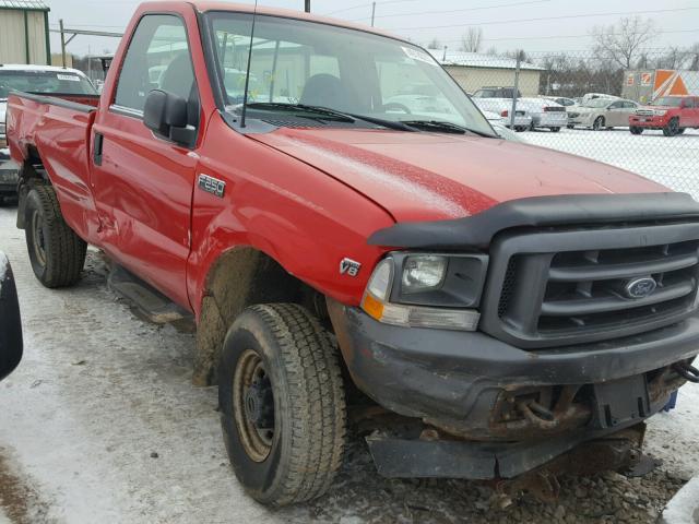 1FTNF21L52EC04128 - 2002 FORD F250 SUPER RED photo 1