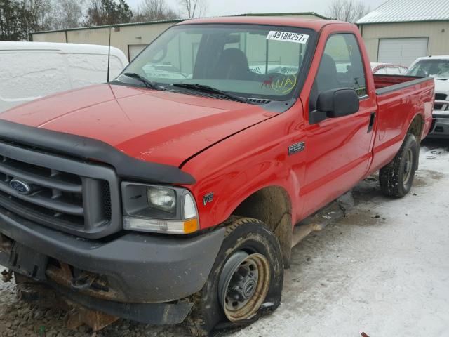 1FTNF21L52EC04128 - 2002 FORD F250 SUPER RED photo 2