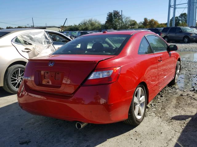 2HGFG11958H507493 - 2008 HONDA CIVIC EXL 红色 照片 4