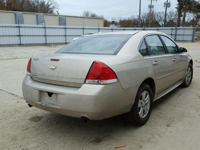 2G1WF5E33C1318396 - 2012 CHEVROLET IMPALA LS TAN photo 4