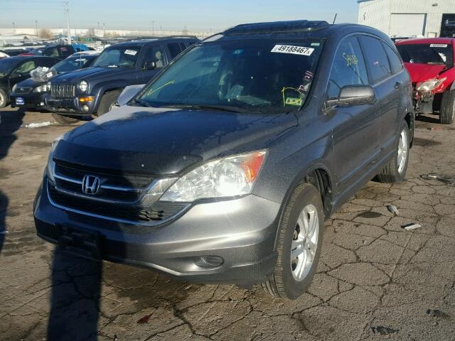 5J6RE4H71BL077439 - 2011 HONDA CR-V EXL GRAY photo 2