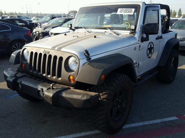 1J4AA2D18BL546735 - 2011 JEEP WRANGLER S SILVER photo 2