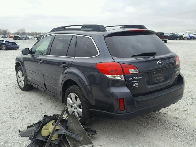 4S4BRBLC0C3292778 - 2012 SUBARU OUTBACK 2. GRAY photo 3