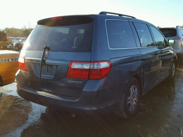 5FNRL384X5B419215 - 2005 HONDA ODYSSEY EX GRAY photo 4