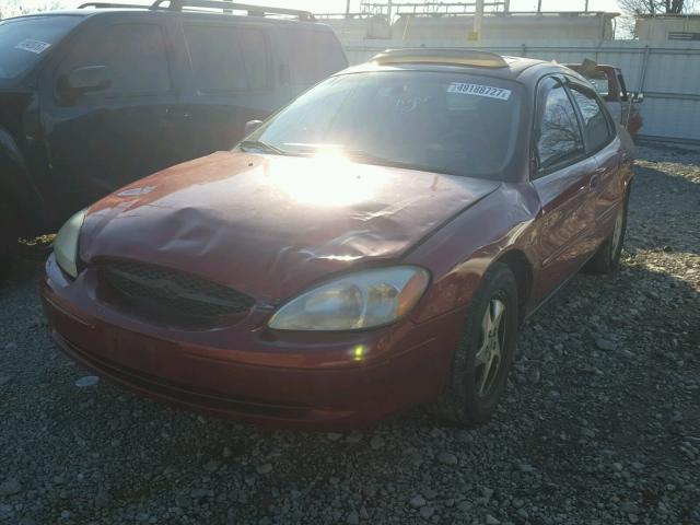 1FAFP55S32G222190 - 2002 FORD TAURUS SES MAROON photo 2