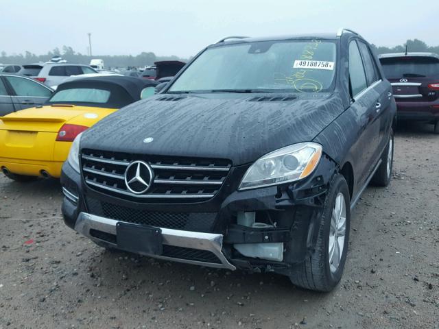 4JGDA5JB3FA513849 - 2015 MERCEDES-BENZ ML 350 BLACK photo 2