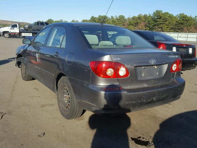 2T1BR30E57C802426 - 2007 TOYOTA COROLLA CE GRAY photo 3