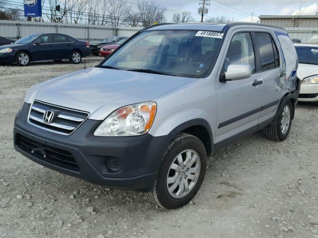 JHLRD77846C055402 - 2006 HONDA CR-V EX SILVER photo 2